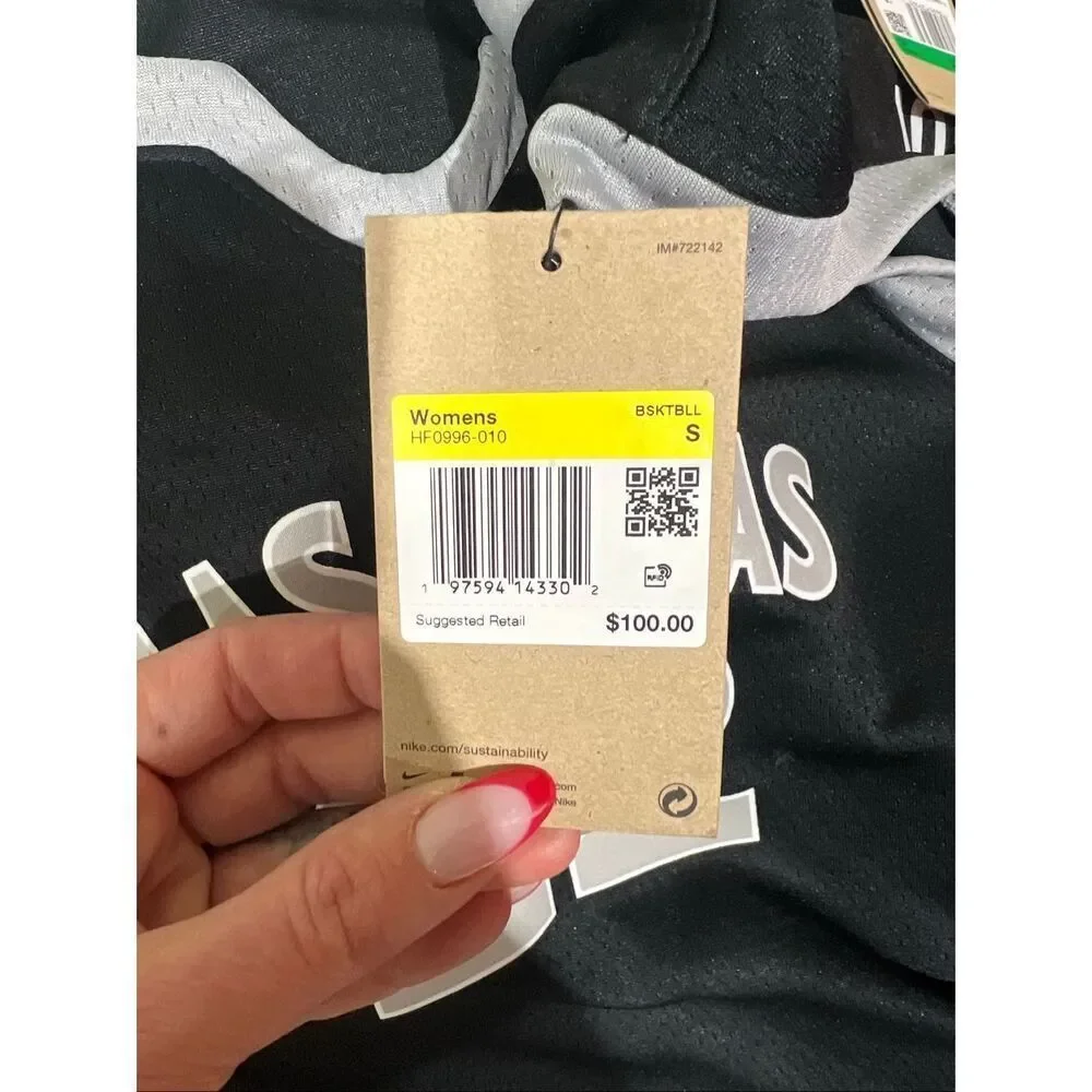 10. Nike NWT Las Vegas Black  A'ja Wilson #22 Explorer Jersey